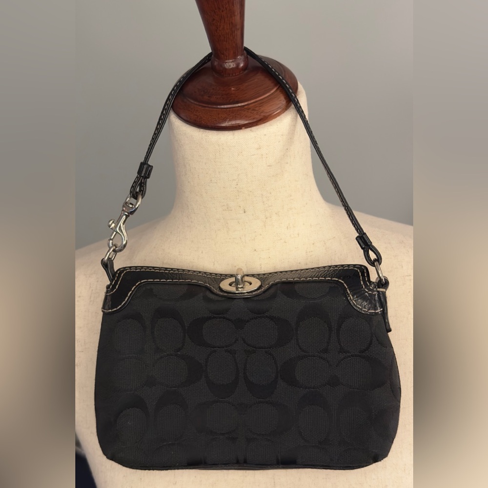 Coach Black Wristlet Clutch